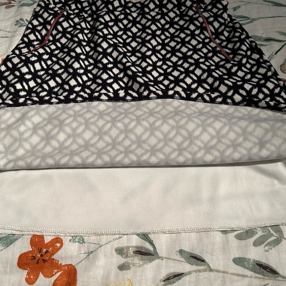 Le Lis Women's A-Line Skirt W/Zip Pockets Size L - Picture 7 of 9